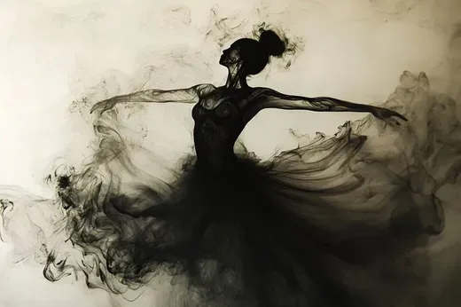 Ink Style Creates a Dreamy Poetic Atmosphere