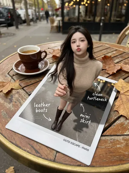 Woman Emerging from a Newly Developed Photo