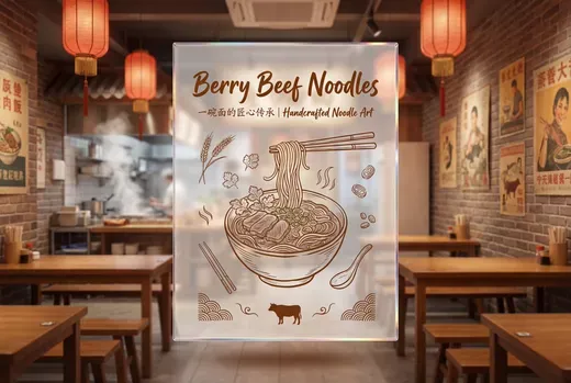 Beef Noodle Sign