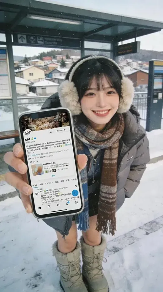 Girl Showing Phone Photos