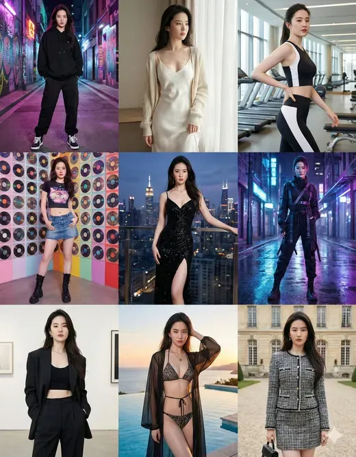 九宫格时尚拼贴照片