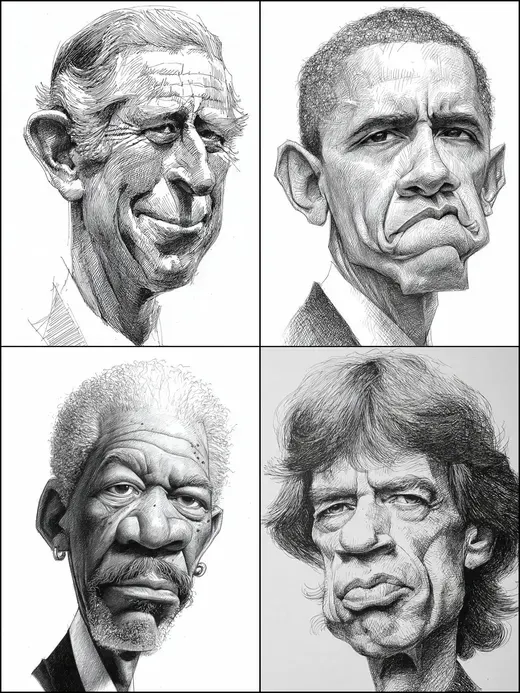 Black and White Sketch Hand-Drawn Comic