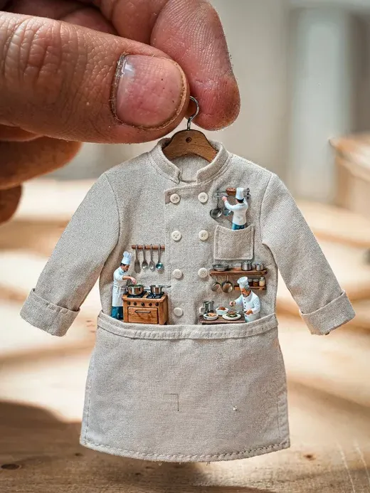 Extremely Detailed Miniature Chef Outfit