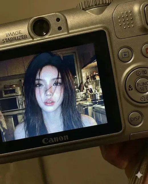Woman's Photo Displayed on a Digital Camera Screen