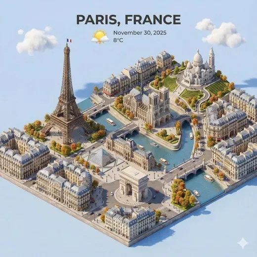 城市等距3D卡通微缩场景