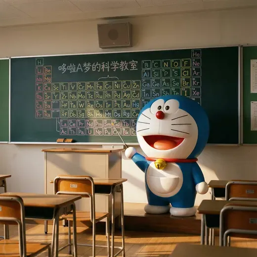 Doraemon Giving a Lecture