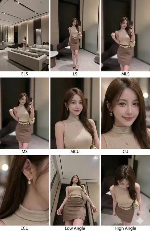 One image generates 9 different shots