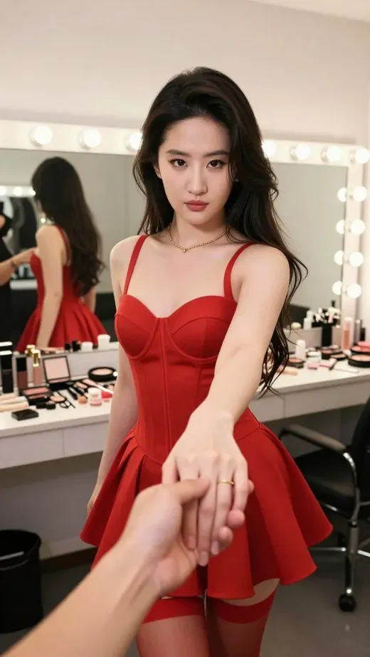 First-person view holding hands photo