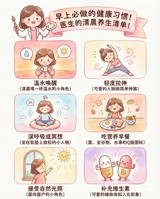 Hand-drawn beauty science illustration