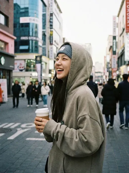 Candid Shot of a Korean Pop Star