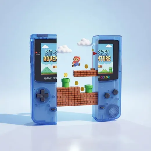 Detailed 3D Render of Handheld Console
