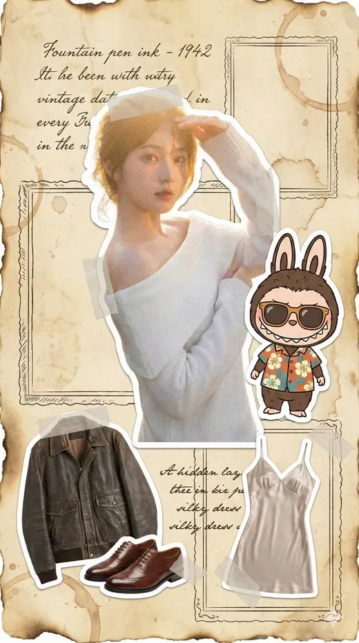 Faded Newspaper Journal