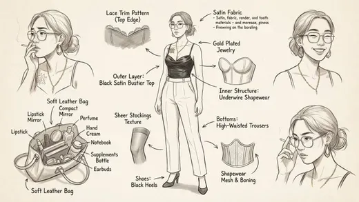 Hand-drawn Fashion Style Concept Breakdown