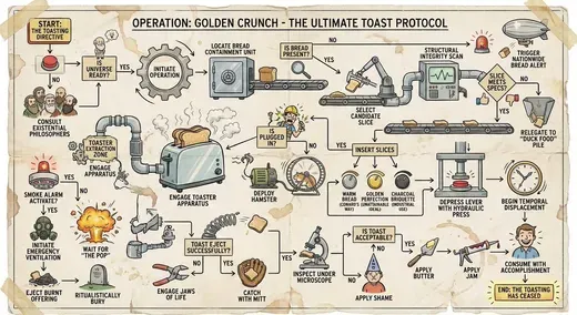 Toasting Bread Flowchart