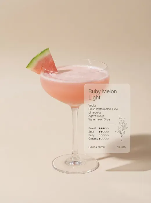 Minimalist Cocktail Photography