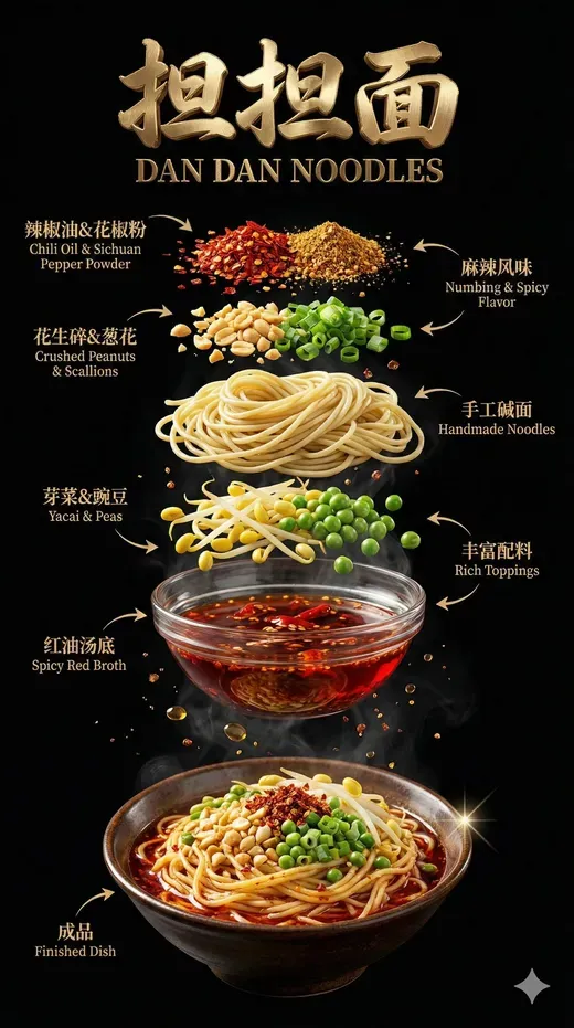 Dandan Noodles Premium Poster
