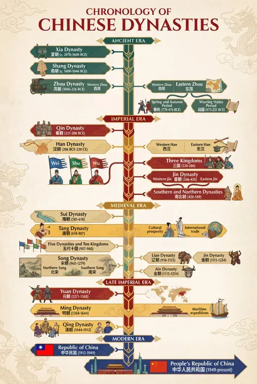 Chinese Dynasties Timeline