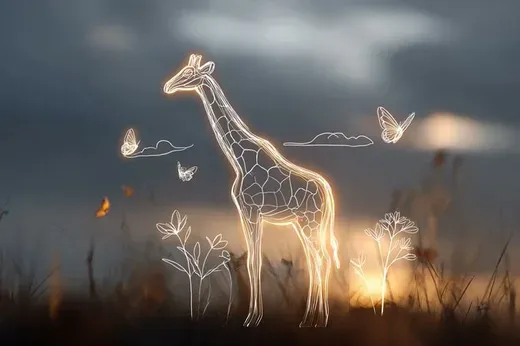 Minimalist Children's Drawing Style