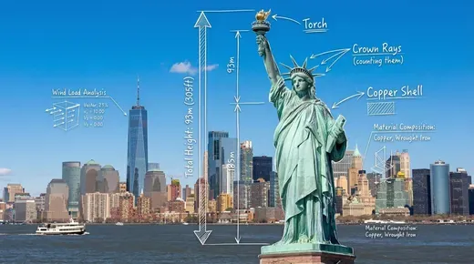 Statue of Liberty Blueprint