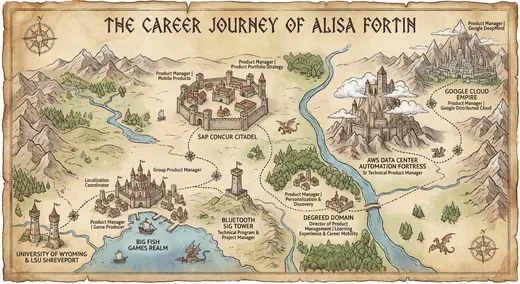 Career Path Visualized as a Map
