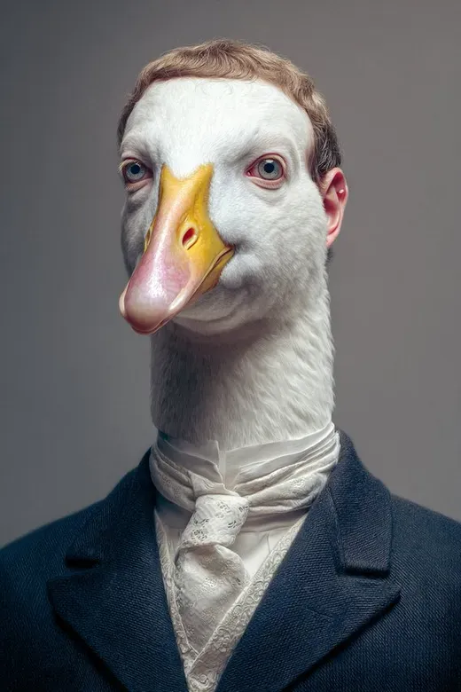 Highly Detailed Portrait of People as Animals