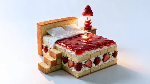 Photorealistic Conceptual Food Art Portrait