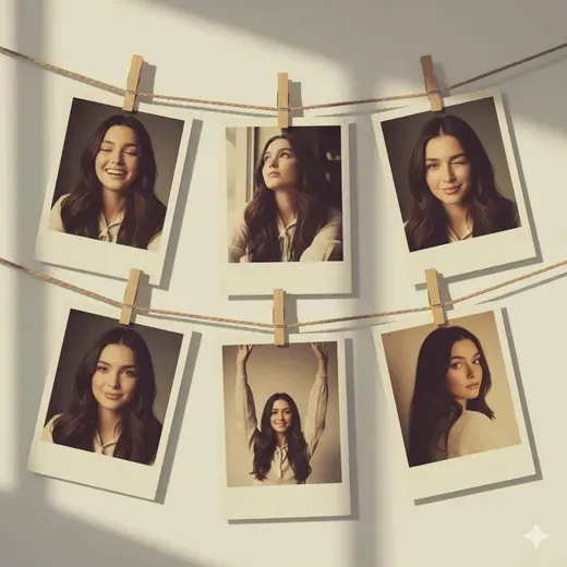 6 Vintage Polaroid Photos