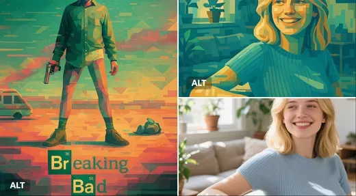 Surreal Geometric Digital Illustration Style