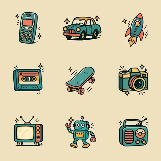 Retro Style Icons