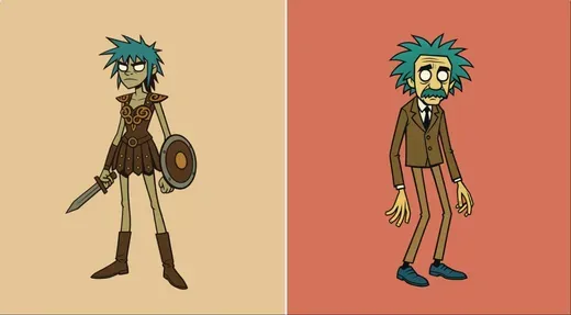 Gorillaz Style Character