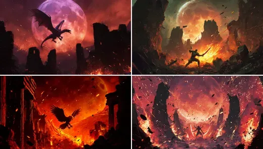 Duel Under a Blood Moon