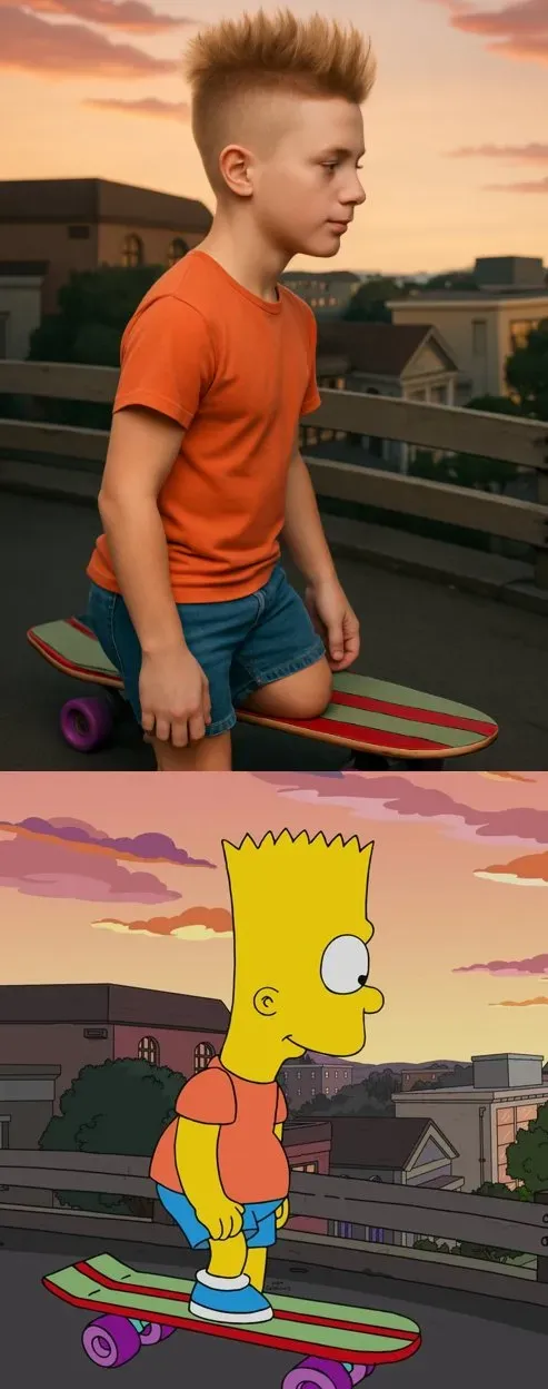 Cartoon Character to Hyperrealistic Human