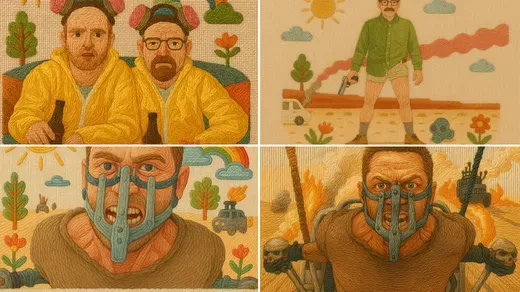 Embroidered Illustration Style