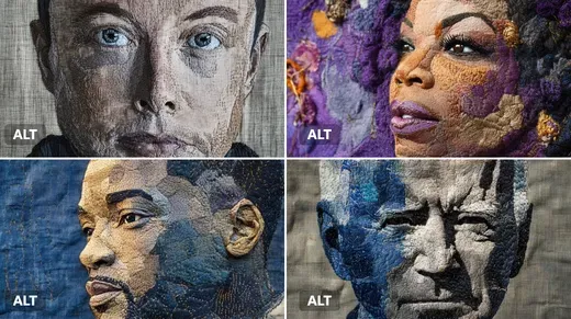 Embroidered Portrait